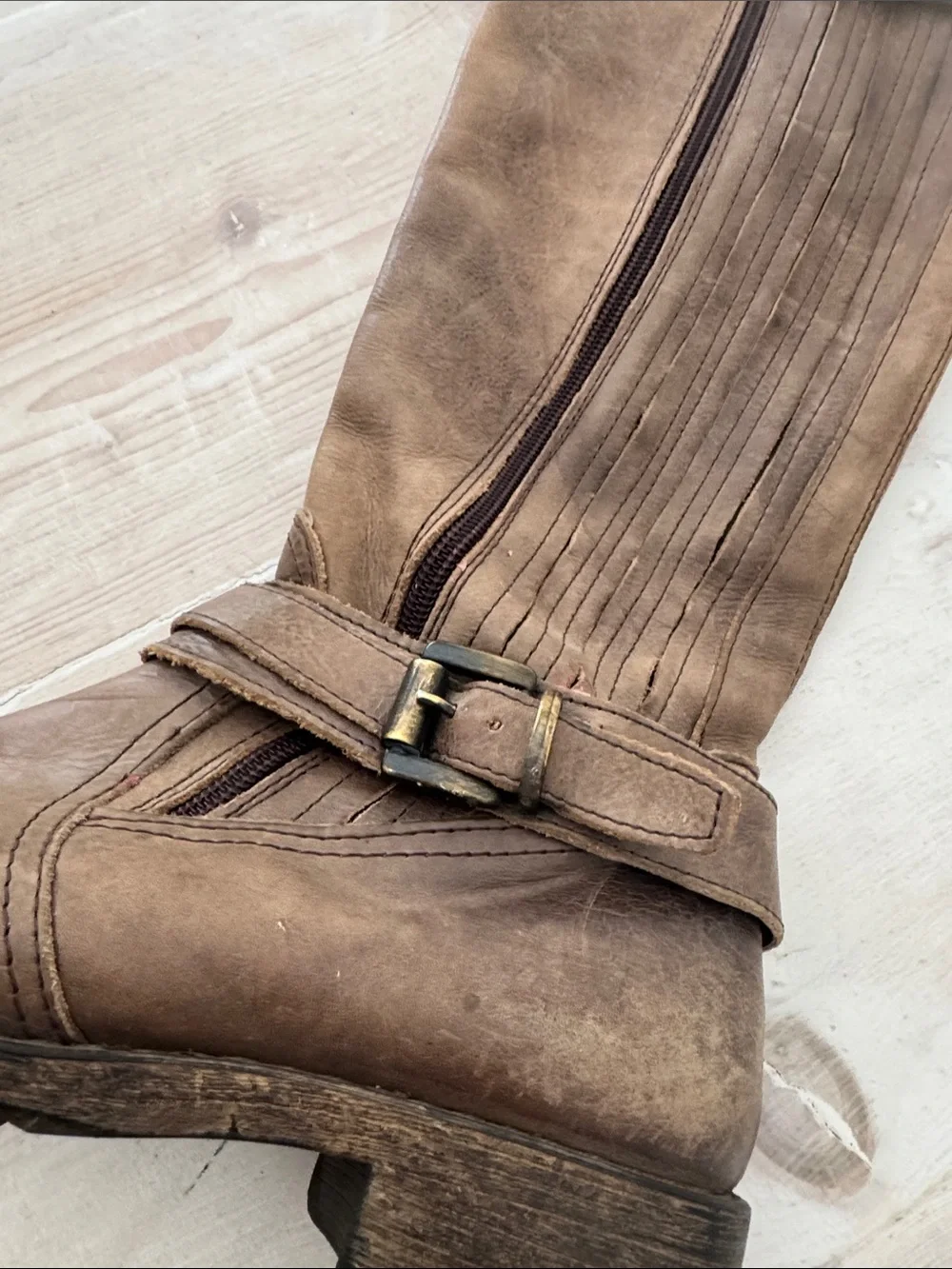 Classic Tall Riding Boots in Brown